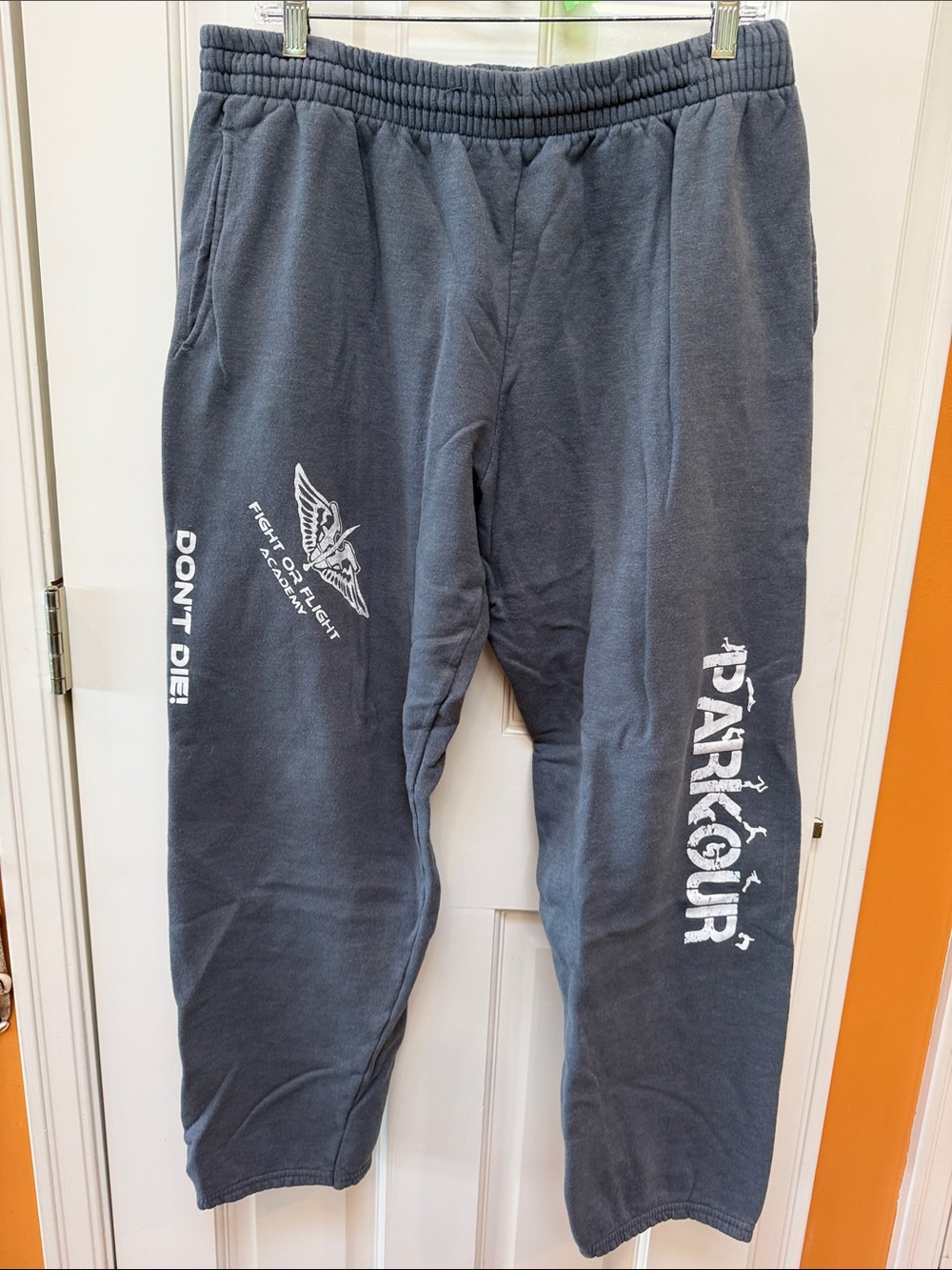 Fruit of the Loom Gray Parkour Graphic Sweatpants - Men's Joggers